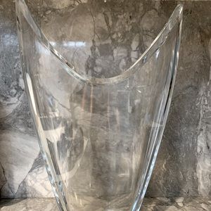 Mikasa crystal vintage Neptune vase